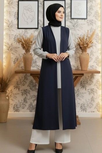 Pureva Şifon Merseeize Konbinli Tunik Pantolon Takım