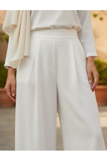 Pureva Şifon Merseeize Konbinli Tunik Pantolon Takım