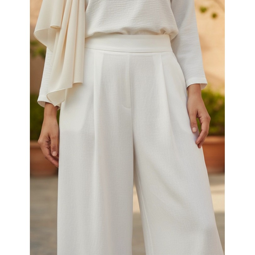 Pureva Şifon Merseeize Konbinli Tunik Pantolon Takım